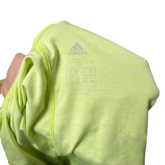 Adidas Neon Green Workout Tank Black and White Stretchy Straps | Size Small - Picture 4 of 7